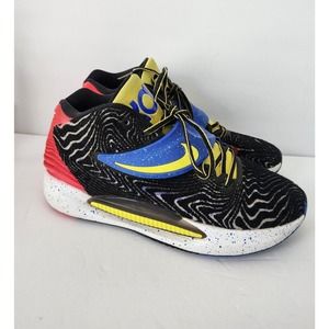 Men's Size 9.5 Nike KD 14 Pop Art Shoes Black-White-Yellow Strike CW3935-004